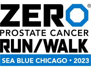 ZERO Prostate Cancer Run/Walk - Sea Blue Chicago Logo
